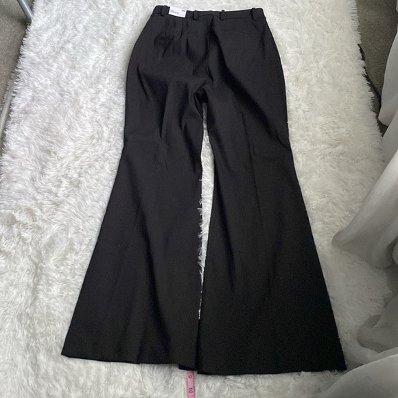 Express Flare super high-rise dress pants. Black. 12 R. NWT. - Picture 5 of 6